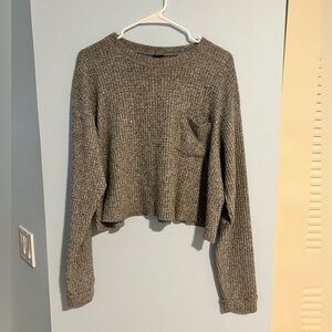 Wild Fable Gray Knit Crew Neck Sweater